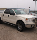 ford f 150 2007 white lariat flex fuel 8 cylinders 4 wheel drive automatic 78861