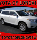 toyota highlander 2012 white suv gasoline 6 cylinders front wheel drive automatic 75604