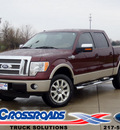 ford f 150 2010 dk  red king ranch flex fuel 8 cylinders 4 wheel drive automatic 62708