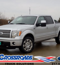 ford f 150 2011 silver platinum gasoline 8 cylinders 4 wheel drive automatic 62708
