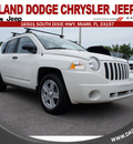 jeep compass 2008 white suv sport gasoline 4 cylinders 2 wheel drive automatic 33157