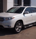 toyota highlander 2012 white suv limited gasoline 6 cylinders front wheel drive automatic with overdrive 77802