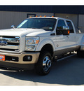 ford f 350 super duty 2012 white king ranch 8 cylinders automatic with overdrive 77706