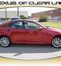 lexus is 250 2010 red sedan gasoline 6 cylinders all whee drive automatic 77546