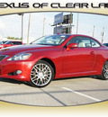 lexus is 350c 2010 red gasoline 6 cylinders rear wheel drive automatic 77546