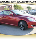 lexus is 350c 2010 red gasoline 6 cylinders rear wheel drive automatic 77546