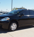 nissan versa 2011 black hatchback 1 8 s gasoline 4 cylinders front wheel drive automatic with overdrive 76018