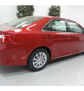 toyota camry 2012 red sedan le gasoline 4 cylinders front wheel drive automatic 91731