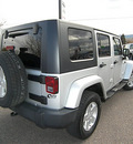 jeep wrangler 2007 silver suv sahara gasoline 6 cylinders 4 wheel drive automatic 81212