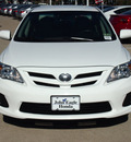 toyota corolla 2011 white sedan le gasoline 4 cylinders front wheel drive automatic 77065