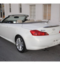 infiniti g37 convertible 2011 white gasoline 6 cylinders rear wheel drive automatic 78501