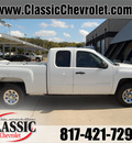 chevrolet silverado 1500 2013 white pickup truck ls flex fuel 8 cylinders 2 wheel drive automatic 76051