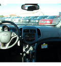 chevrolet sonic 2013 off white sedan gasoline 4 cylinders front wheel drive 6 spd auto mylink touch lpo,cargo net 77090