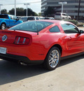 ford mustang 2012 red coupe v6 premium gasoline 6 cylinders rear wheel drive automatic with overdrive 77074