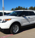 ford explorer 2013 white suv xlt flex fuel 6 cylinders 2 wheel drive automatic 76011