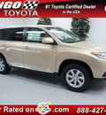 toyota highlander 2013 tan suv gasoline 6 cylinders front wheel drive automatic 91731