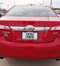 toyota camry 2012 red sedan xle v6 6 cylinders automatic 76011