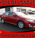 toyota camry 2012 red sedan xle v6 6 cylinders automatic 75604