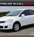 nissan versa 2012 white hatchback 1 8 s gasoline 4 cylinders front wheel drive not specified 77477