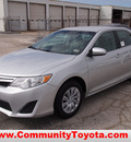 toyota camry 2012 silver sedan le gasoline 4 cylinders front wheel drive automatic 77521