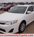 toyota camry 2012 white sedan le gasoline 4 cylinders front wheel drive automatic 77521