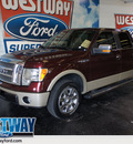 ford f 150 2010 dk  red lariat flex fuel 8 cylinders 2 wheel drive automatic 75062