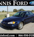 pontiac grand am 2000 blue sedan se1 gasoline v6 dohc front wheel drive automatic 75119