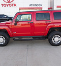 hummer h3 2008 red suv gasoline 5 cylinders 4 wheel drive automatic with overdrive 77864