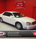 cadillac deville 2002 white sedan gasoline 8 cylinders front wheel drive automatic with overdrive 76116