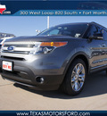 ford explorer 2013 gray suv xlt flex fuel 6 cylinders 2 wheel drive automatic 76108