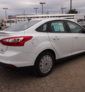 ford focus 2013 white sedan se flex fuel 4 cylinders front wheel drive automatic 78861