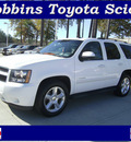 chevrolet tahoe 2007 white suv ltz 8 cylinders automatic 75503