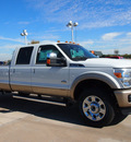 ford f 350 super duty 2012 white king ranch biodiesel 8 cylinders 4 wheel drive automatic 76108