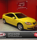 pontiac g5 2008 yellow coupe gasoline 4 cylinders front wheel drive automatic 76116