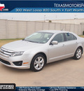 ford fusion 2012 silver sedan se flex fuel 6 cylinders front wheel drive automatic 76108