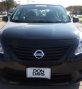 nissan versa 2013 black sedan gasoline 4 cylinders front wheel drive automatic with overdrive 76018