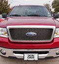 ford f 150 2007 red lariat flex fuel 8 cylinders rear wheel drive automatic with overdrive 76011