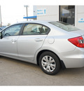 honda civic 2012 silver sedan lx gasoline 4 cylinders front wheel drive not specified 77034