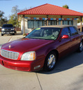 cadillac deville 2002 red sedan gasoline 8 cylinders front wheel drive automatic 75141