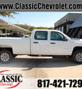 chevrolet silverado 2500hd 2013 white work truck 8 cylinders automatic 76051