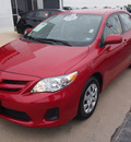 toyota corolla 2011 red sedan gasoline 4 cylinders front wheel drive automatic with overdrive 77802
