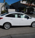 ford focus 2012 white sedan sel flex fuel 4 cylinders front wheel drive automatic 91010