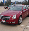 cadillac cts 2008 red sedan 3 6l v6 gasoline 6 cylinders rear wheel drive automatic 77656