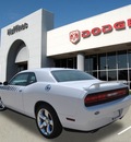 dodge challenger 2012 white coupe r t plus gasoline 8 cylinders rear wheel drive automatic 75067