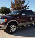 ford f 150 2010 dk  red king ranch flex fuel 8 cylinders 4 wheel drive automatic 76011