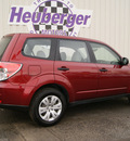 subaru forester 2010 red suv 2 5x 4 cylinders automatic 80905