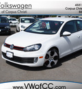 volkswagen gti 2013 white hatchback gasoline 4 cylinders front wheel drive automatic 78411