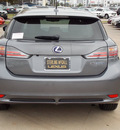 lexus ct 200h 2012 gray hatchback hybrid 4 cylinders front wheel drive automatic 77074