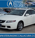 acura tsx 2004 white sedan gasoline 4 cylinders front wheel drive shiftable automatic 77074