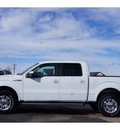 ford f 150 2013 white lariat flex fuel 8 cylinders 4 wheel drive automatic 79045